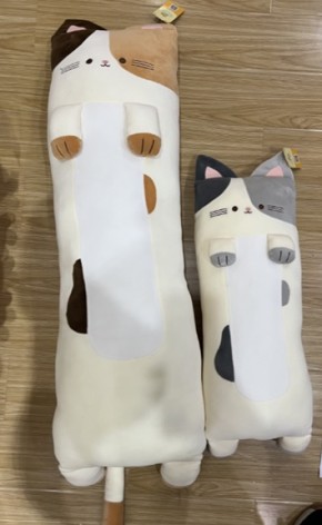 М'яка іграшка кіт батон 2 кольори 60см 