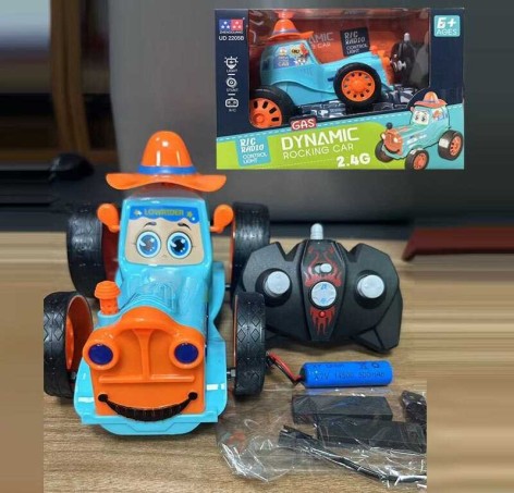 Р/К трактор, гойдається, підсвічування, музика, перемикаються режими, режим демонстрації, пульт 2.4G, аккумулятор 3.7 V, USB-кабель, в кор. 