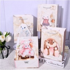 Пакет подарунковий паперовий S "Rabbits 3D" 18*23*10см R33186-S /720/ 6 шт. в уп.