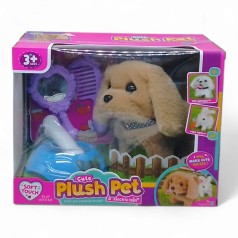 Игровой набор со зверьком "Plush Pet. Песик бежевый"