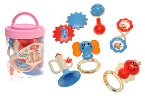 Набор погремушек YG Toys 6 штук в колбе D238