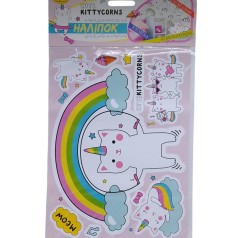 Наклейки декоративные для интерьера (А3), котик.