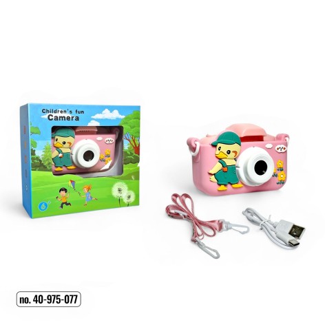 Фотоапарат дитячий в кейсі рожевий