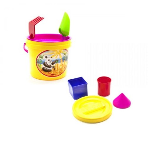 Пісочний набір "Панда" (7 елем), жовтий.