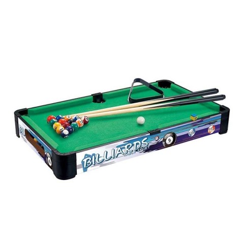 Більярд 61х35,5х9 см, кульки, 2 кийки, трикутник, у кор. 