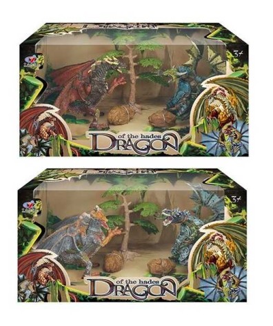 Ігровий набір драконів 2 види, у коробці