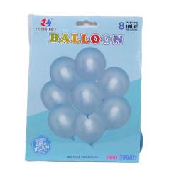 Набір латексних куль металік 8шт. * 30см блакитний (30857)