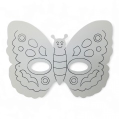 Раскрась пасхальную маску (заготовка) бабочка