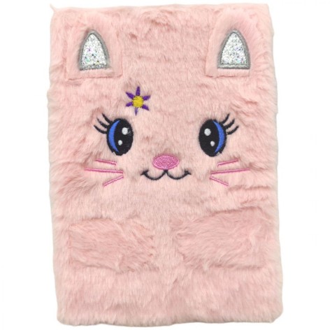 Блокнот "Пушистик", в линейку, персиковый