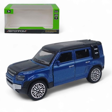 Машинка металлическая "Автопром. Land Rover Defender", синяя