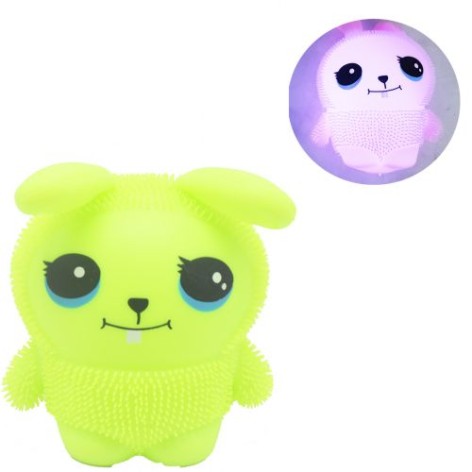 Игрушка-антистресс "Зайчик-светяшка", салатовый