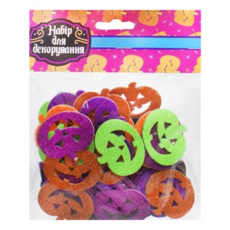 Наклейки из фоамирана "Хэллоуин. Тыквы"