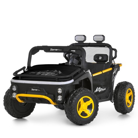 Джип машина на акумуляторі M 6282EBLR-2(24V) (1шт) р/к, 2,4G, 2*65W,1*24V7AH, муз, світло, шкір.сидіння, BLUETOOTH, USB, EVA, чорний