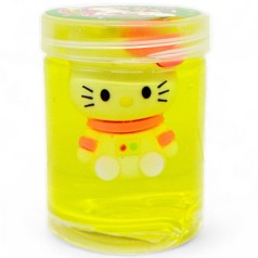 Слайм-лизун в баночке Sanrio, желтый.