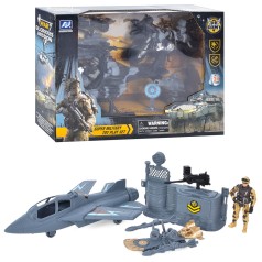 Набір з транспортом техніка3 шт, солдат 1шт, 2 види в кор-ці 34-24-8см /18/