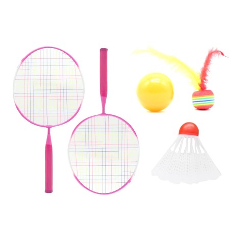 Набір для гри в бадмінтон, рожевий