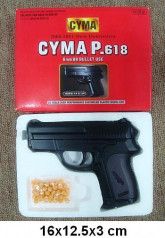 Пистолет CYMA P618 с пульками утяжеленный кор.16*3*12,5 ш.к.JH120309513B/108/