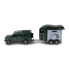 Ігровий набір - LAND ROVER (з причіпом і фігурками коней)