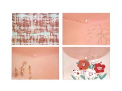 Папка на кнопці А4, 170 мікрон, з фольгою Асорті, ціна за 12 шт. //