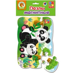 Магнитные пазлы "Панда"
