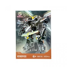 Конструктор 850 элементов, 3 варианта сбора: робот/динозавр/вертолет, в коробке