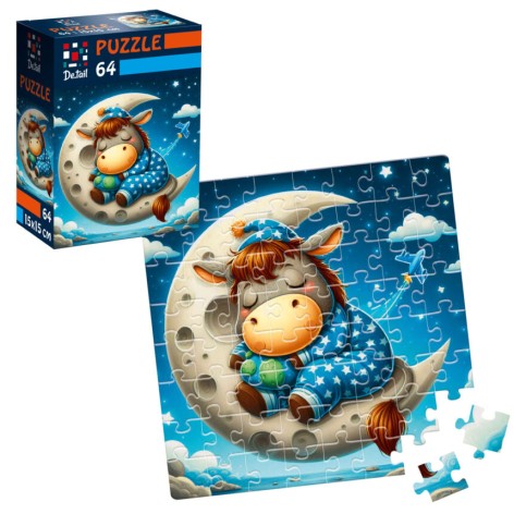 Пазлы De.tail. Сонный пони. 64 детали DT1234-06