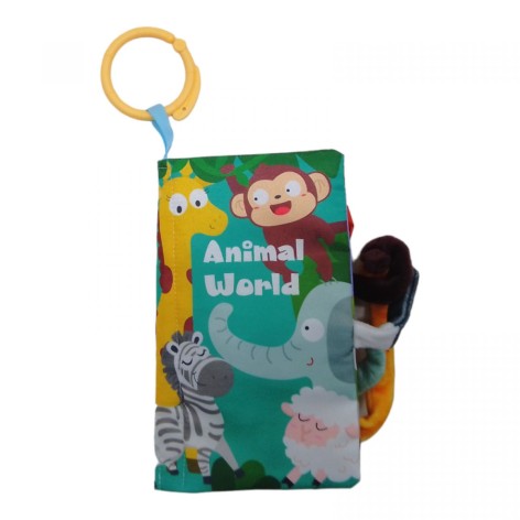 М'яка книжка шуршалка "Звірятка", 6 міс+