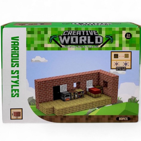 Конструктор магнитный "Minecraft", 80 дет
