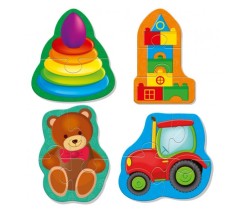 Гра розвиваюча Vladi Toys м'які бейбі пазли Малюк зможе 