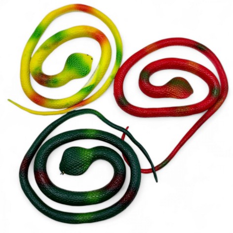 Резиновая змея (70 см), микс видов, цена за 1 шт