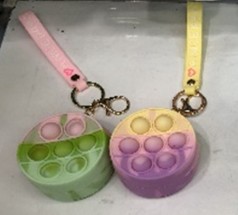 Гаманець дитячий силікон 8*6см 4 мікс 