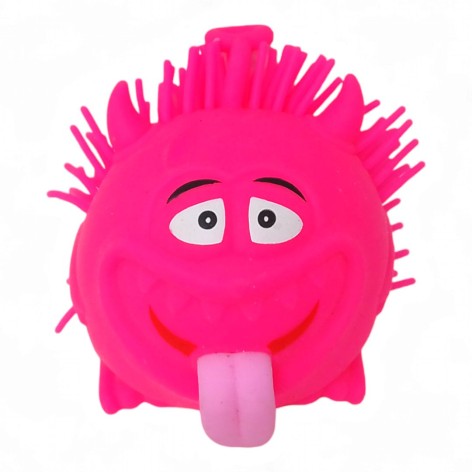Игрушка-антистресс Монстрик, свет, малиновый