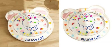 Коврик водный размер 75х62см, в п/е /80/