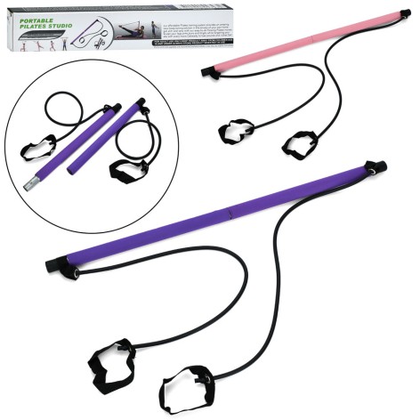 Еспандер для пілатесу, pilates stick / resistance bar, 2 кольори, в кор-ці, 50-9-6см 