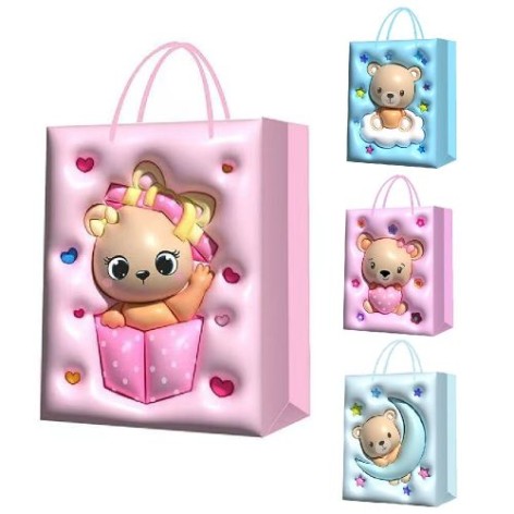 Пакет подарочный бумажный S 