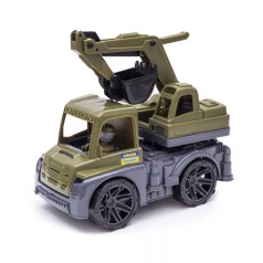 Іграшкова військова машинка з ковшем