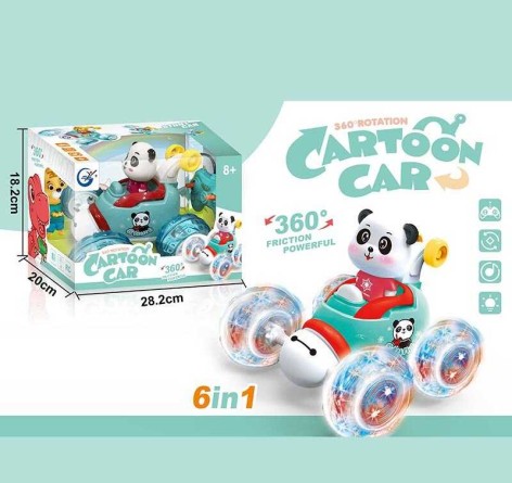 Радиоуправляемая машина 2 вида, инерционный механизм, оборот, аккумулятор 3.7V, музыка, подсветка, в кор. 