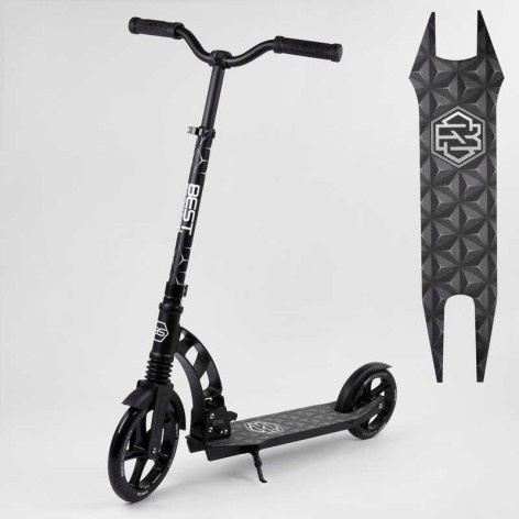 Самокат двоколісний "Best Scooter" (колеса PU, d переднього колеса - 23 см, d заднього колеса - 18 см, 1 амортизатор)