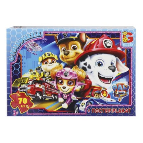 Пазлы "Щенячий патруль", 70 элементов