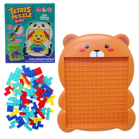 Мозаїка Тетріс -  медвежатко, 65 елементів