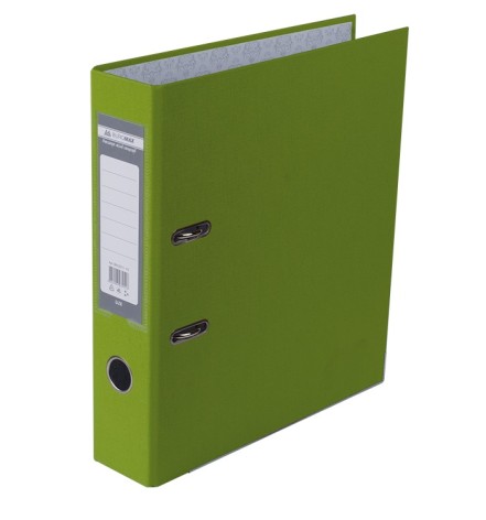 Папка-регистратор Lux односторонний Jobmax А4, 70мм PP, салатовый, сборный