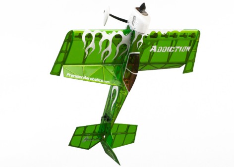 Самолет на радиоуправлении Precision Aerobatics Addiction 1000мм KIT (зеленый)