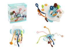 Брязкальце кошеня, пальчикова гра, прорізувач, кнопки, в кор. 12,5*12,5*12,5 см 