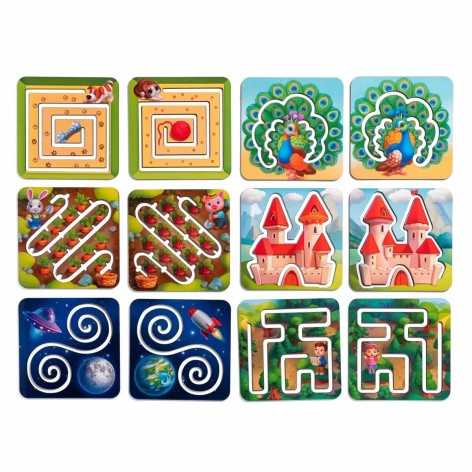 Дерев'яна розвиваюча гра Ubee "Міжпівкульні дошки - Дві руки" для розвитку дрібної моторики та координації (ПСД233)