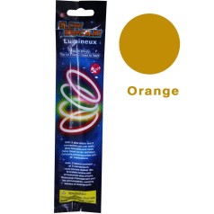 Неоновый браслет-светяшка (3 шт), оранжевый