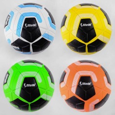 Футбольный мяч 4 вида, вес 420 грамм, материал ТPU, баллон резиновый, размер №5