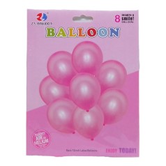 Набір латексних куль металік 8шт. * 30см рожевий (30860)