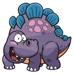 Набір для розпису по номерах  Динозаврик Strateg розміром 30х30 см (ES086)