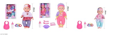Пупс функц, мікс 3 види, аксес кор. 22*9*30см 