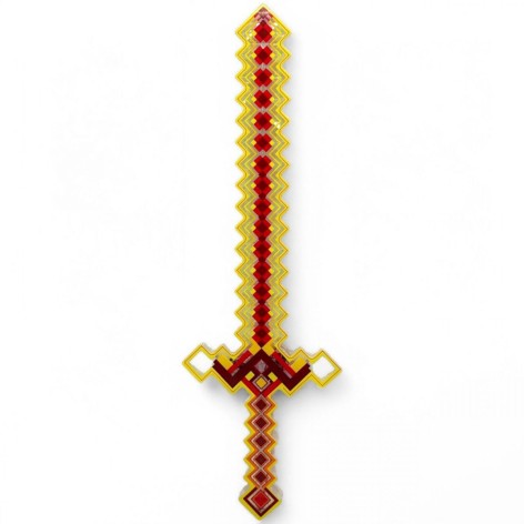 Меч "Майнкрафт/Minecraft" 58,5 см (світло, звук) помаранчевий